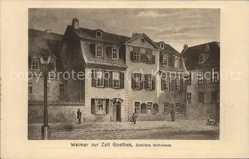 Schiller Friedrich Wohnhaus Weimar Goethe Kat. Dichter