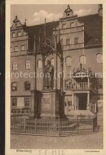 Luther Martin Denkmal Wittenberg  Kat. Persoenlichkeiten