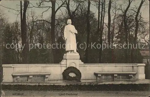 Liszt Franz Komponist Denkmal Weimar Verlag Tucks  Kat. Musik