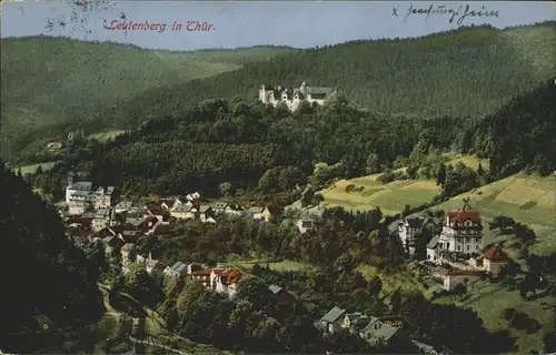 Leutenberg Thueringen Panorama Kat. Leutenberg