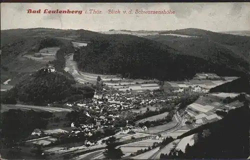 Leutenberg Thueringen Blick von der Schwarzenshoehe Kat. Leutenberg