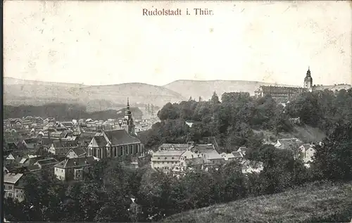 Rudolstadt Panorama Kat. Rudolstadt