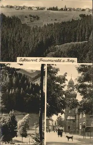 Frauenwald Thueringen Panorama Kirche Kat. Frauenwald