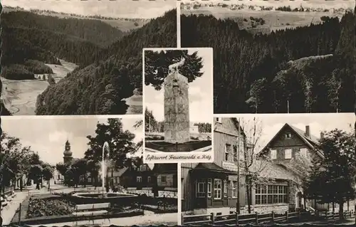 Frauenwald Thueringen Panorama Monument Parkt Kat. Frauenwald