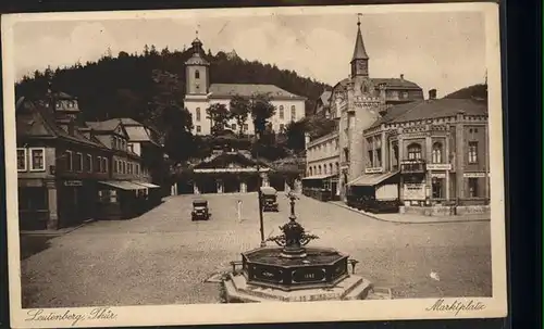 Leutenberg Thueringen Marktplatz Kat. Leutenberg