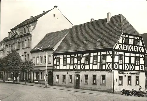 Ronneburg Thueringen Gasthaus "Gambrinus" Fachwerk Kat. Ronneburg Thueringen