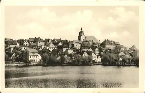 Ronneburg Thueringen Panorama am See Kat. Ronneburg Thueringen