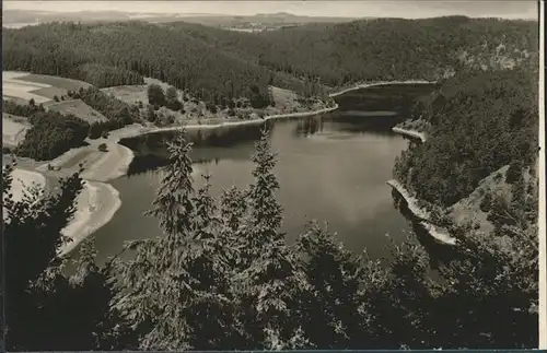 dd39632 Saaletalsperre Blick vom Marienstein Kategorie. Burgk Alte Ansichtskarten