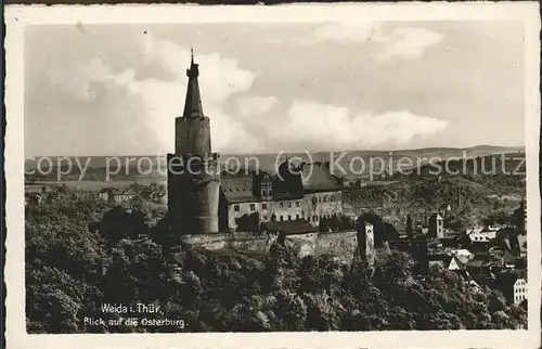 Weida Thueringen Blick auf die Osterburg Kat. Weida Thueringen