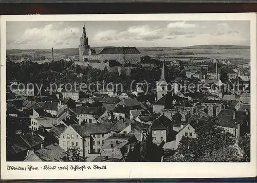 Weida Thueringen Blick auf Schloss Osterburg Kat. Weida Thueringen