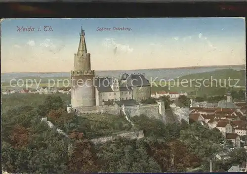 Weida Thueringen mit Schloss Osterburg Kat. Weida Thueringen