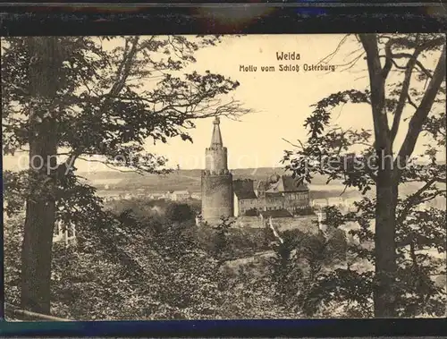 Weida Thueringen Blick zum Schloss Osterburg Kat. Weida Thueringen