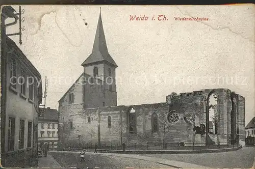 Weida Thueringen Wiedenkirchruine Kat. Weida Thueringen