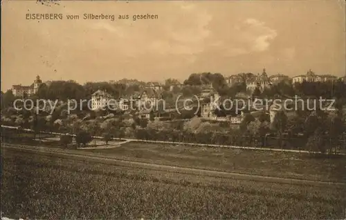 Eisenberg Thueringen Blick vom Silberberg Kat. Eisenberg