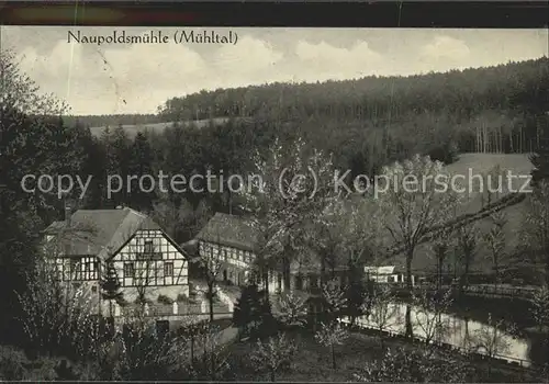 Eisenberg Thueringen Naupoldsmuehle im Muehltal Kat. Eisenberg