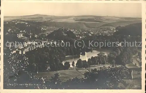 Greiz Thueringen vom weissen Kreuz Kat. Greiz