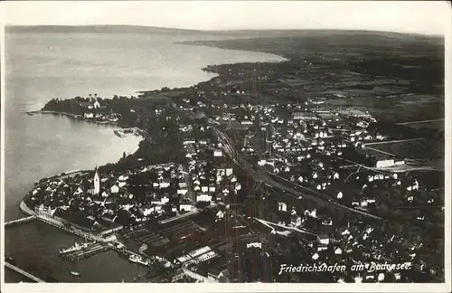 Friedrichshafen Bodensee Fliegeraufnahme Kat. Friedrichshafen