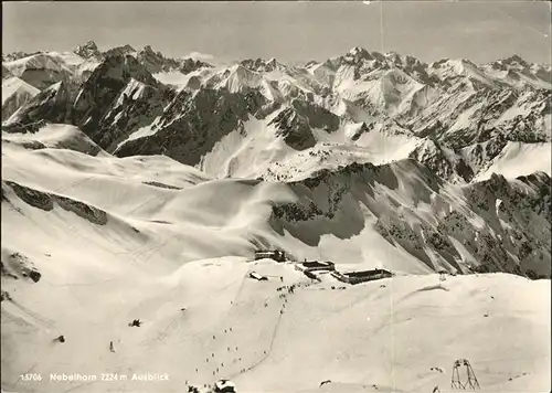 Oberstdorf Nebelhorn Bergstation Allgaeuer Alpen Wintersportplatz Kat. Oberstdorf