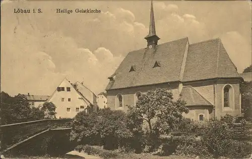 dd42643 Loebau Sachsen Heilige Geistkirche Kategorie. Loebau Alte Ansichtskarten