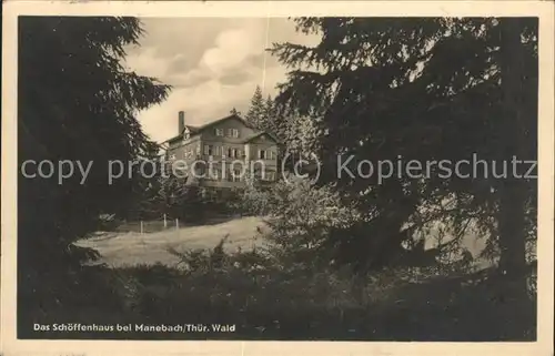 Manebach Das Schoeffenhaus Kat. Ilmenau