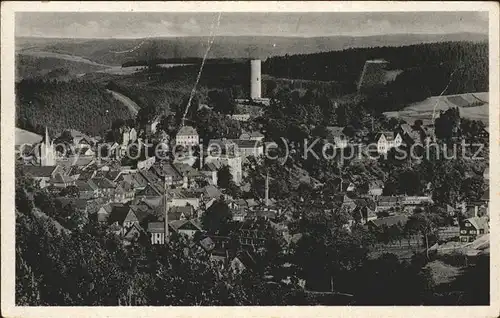 Bad Lobenstein Thueringen Blick vom Geheeg Kat. Bad Lobenstein