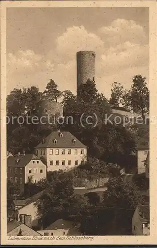 Bad Lobenstein Thueringen vom Schlossberg Kat. Bad Lobenstein