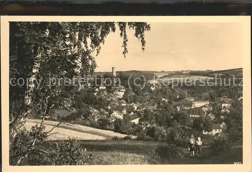 Bad Lobenstein Thueringen Blick vom Geheeg Kat. Bad Lobenstein