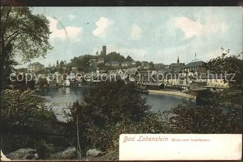 Bad Lobenstein Thueringen vom Inselfelsen Kat. Bad Lobenstein