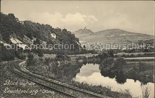 Kahla Thueringen Blick auf Leuchtenburg Kat. Kahla Thueringen