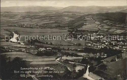 Kahla Thueringen Blick von der Leuchtenburg Kat. Kahla Thueringen