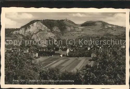 Kahla Thueringen Dohlenstein Leuchtenburg Kat. Kahla Thueringen