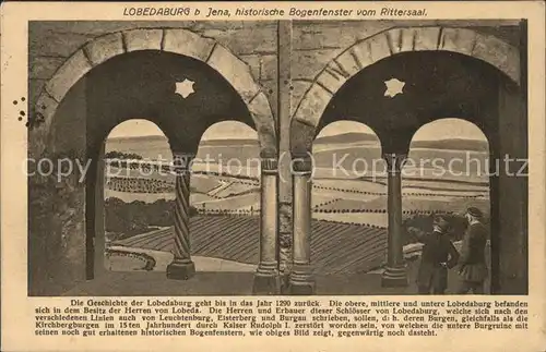 Jena Lobedaburg Bogenfenster Rittersaal Kat. Jena