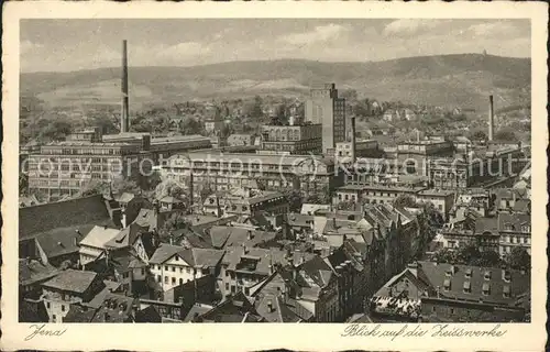 Jena Blick auf Zeisswerke Kat. Jena