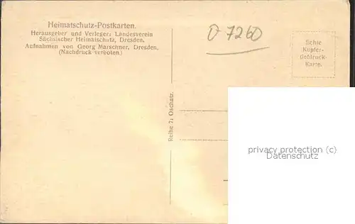 Oschatz St. Georgenkirche am Friedhof erbaut 1587 Heimatschutz Postkarte Kat. Oschatz