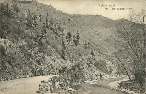 Schwarzatal Griesbachfelsen Kat. Rudolstadt