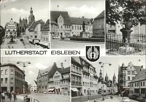 Eisleben Marktplatz Lutherdenkmal Lenindenkmal Kamerad Martin Denkmal Kat. Eisleben