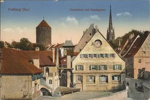 Freiberg Donatsturm Donatsgasse Kat. Freiberg