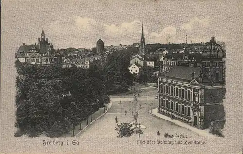 Freiberg Postplatz Hornstrasse Kat. Freiberg