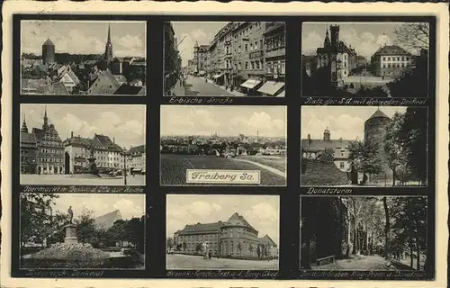 Freiberg Donatsturm Erbische Strasse Obermarkt  Kat. Freiberg