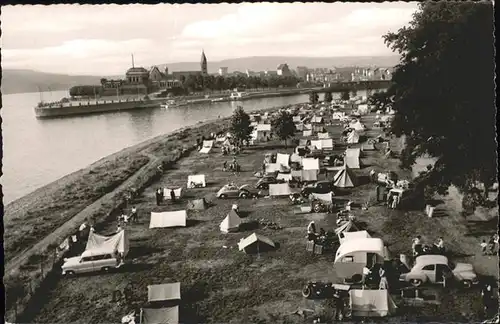 Koblenz Rhein Campingplatz Deutsches Eck Kat. Koblenz