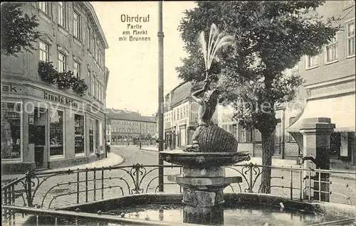 Ohrdruf Markt Brunnen Kat. Ohrdruf