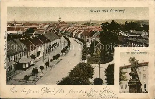 Ohrdruf Stadtpanorama Engelsbrunnen Kat. Ohrdruf