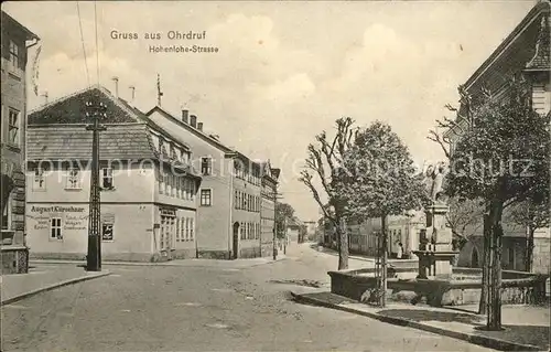 Ohrdruf Hohenlohe Strasse Brunnen Kat. Ohrdruf