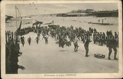 Ohrdruf Wintersport im Lager Kat. Ohrdruf