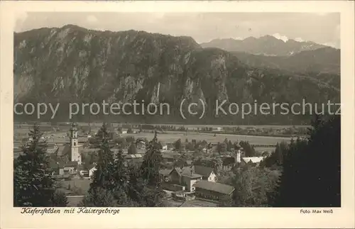 Kiefersfelden Panorama mit Kaisergebirge Kat. Kiefersfelden