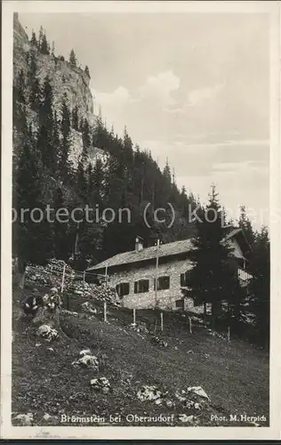 Oberaudorf Berghaus am Bruennstein Kat. Oberaudorf