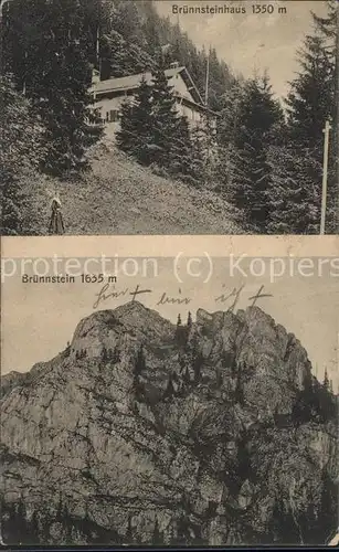 Oberaudorf Bruennstein Bruennsteinhaus Bayerische Voralpen Kat. Oberaudorf