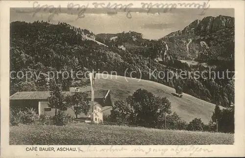 Aschau Chiemgau Cafe Bauer Bayerische Alpen Kat. Aschau i.Chiemgau