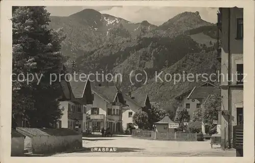 Grassau Chiemgau Dorfpartie Chiemgauer Alpen Kat. Grassau