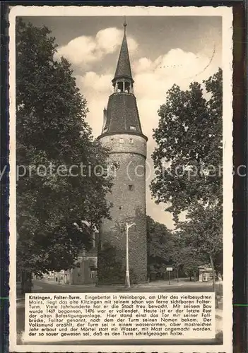 Kitzingen Falter Turm Kat. Kitzingen